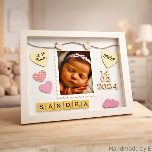 Metryczka_dla_dziecka_Chmurkowe_ Sny_handmade